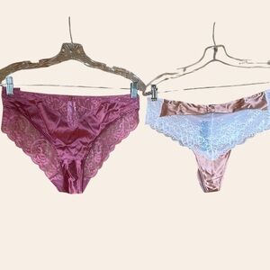 Autograph Panties Silk French Design Lace Panties